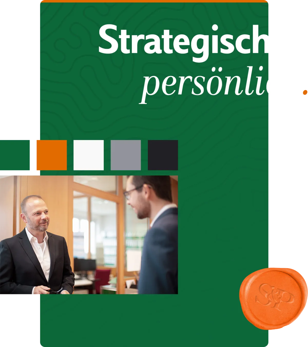 Zusammenstellung von Corporate Design Elementen